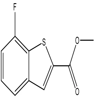 Metil 7- fluorobenzo [b] tiophene -2- karboksilāts; Cas Nr.: 550998-54-4